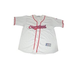 Cleveland Indians Starter 90s Vintage Mens Button Down Jersey sz. Large Mlb B6